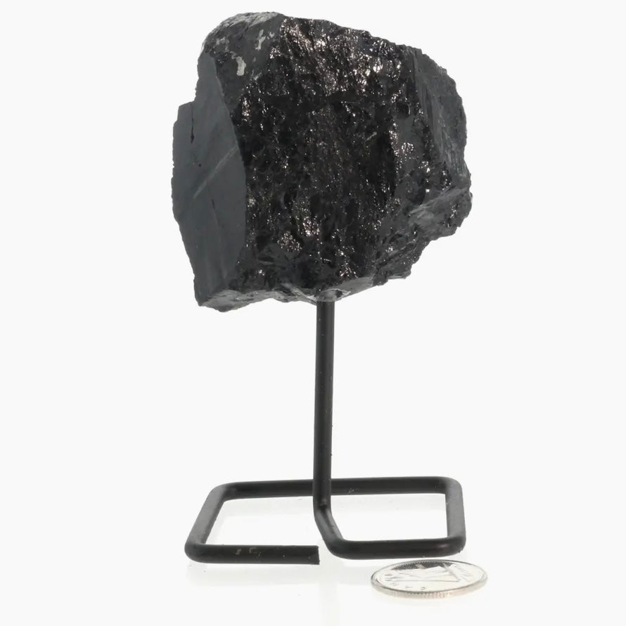 Black Tourmaline on Stand