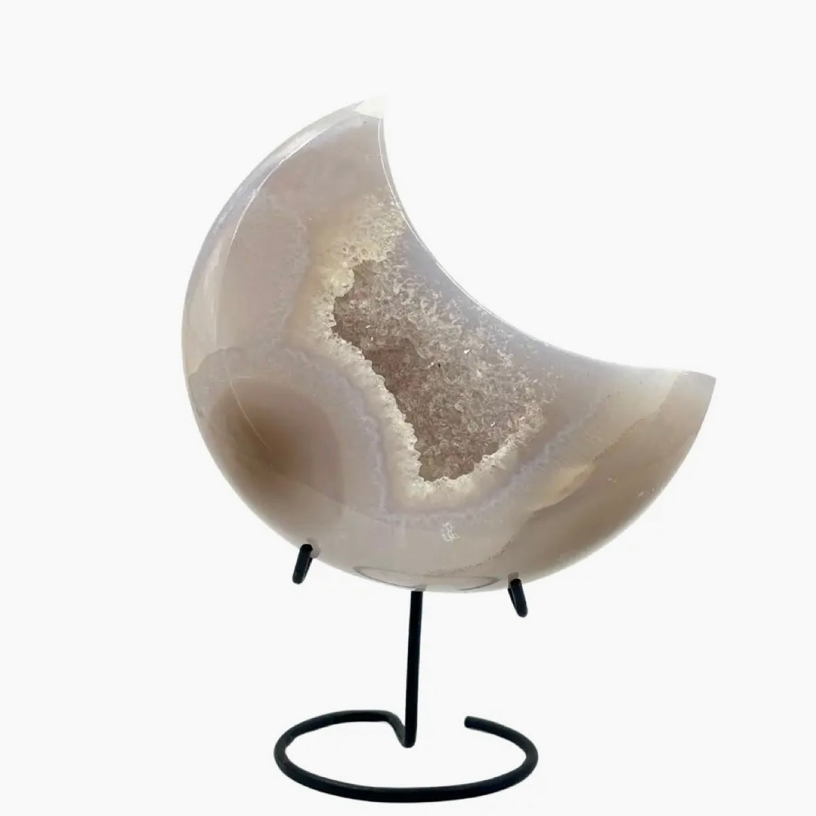 Moon Geode on a Stand