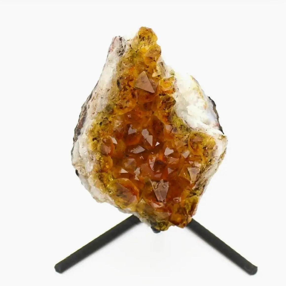 Orange Citrine on a Stand