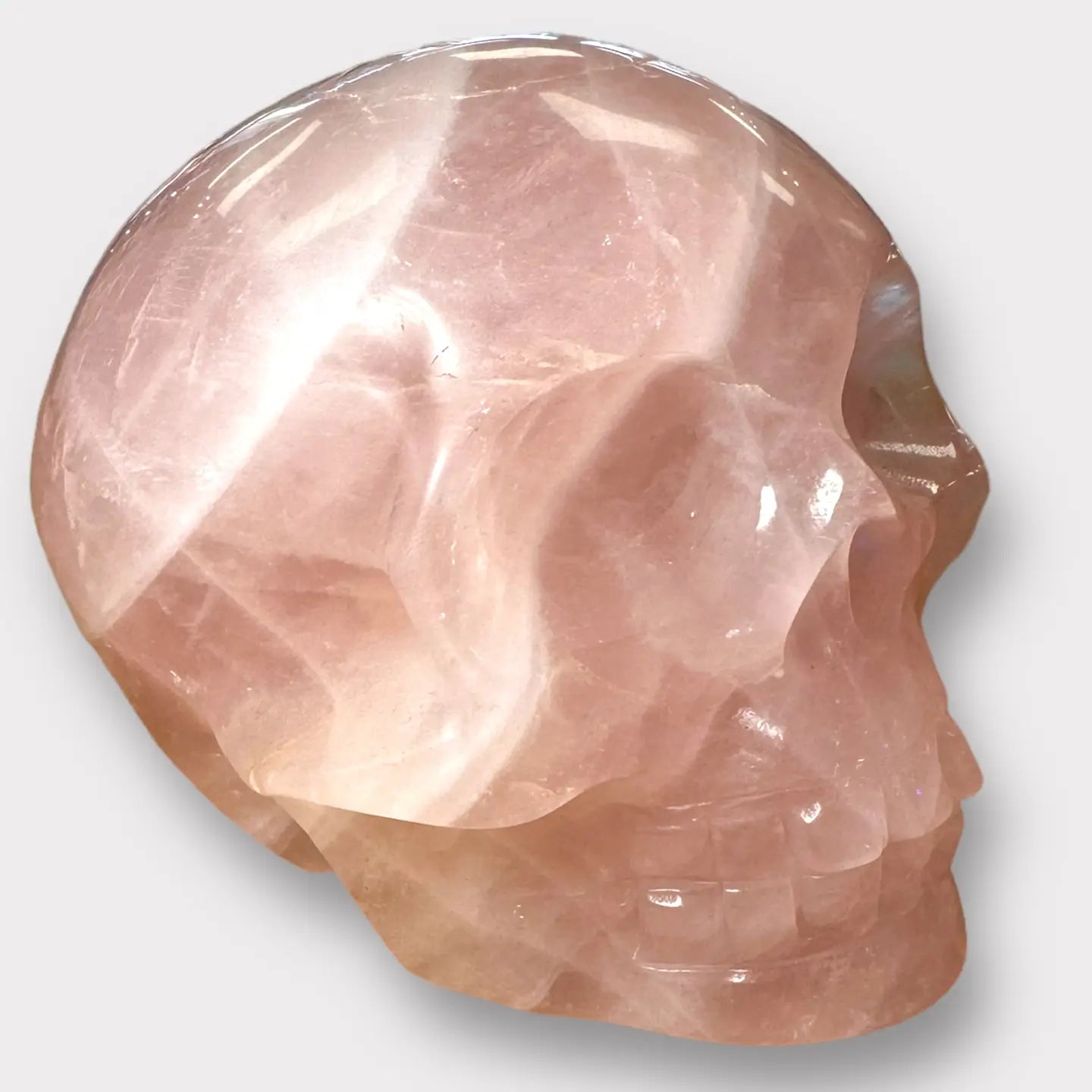 XXL Pink Skull Polished Rose Quartz Crystal