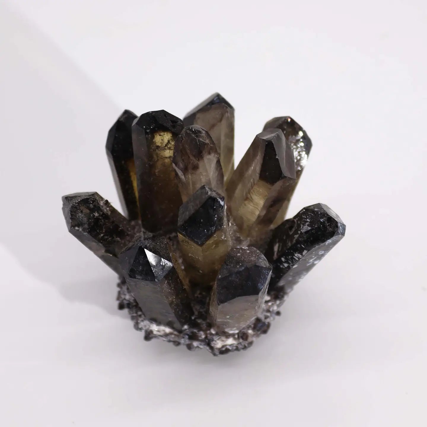Smoky Quartz Floral Crystal Cluster