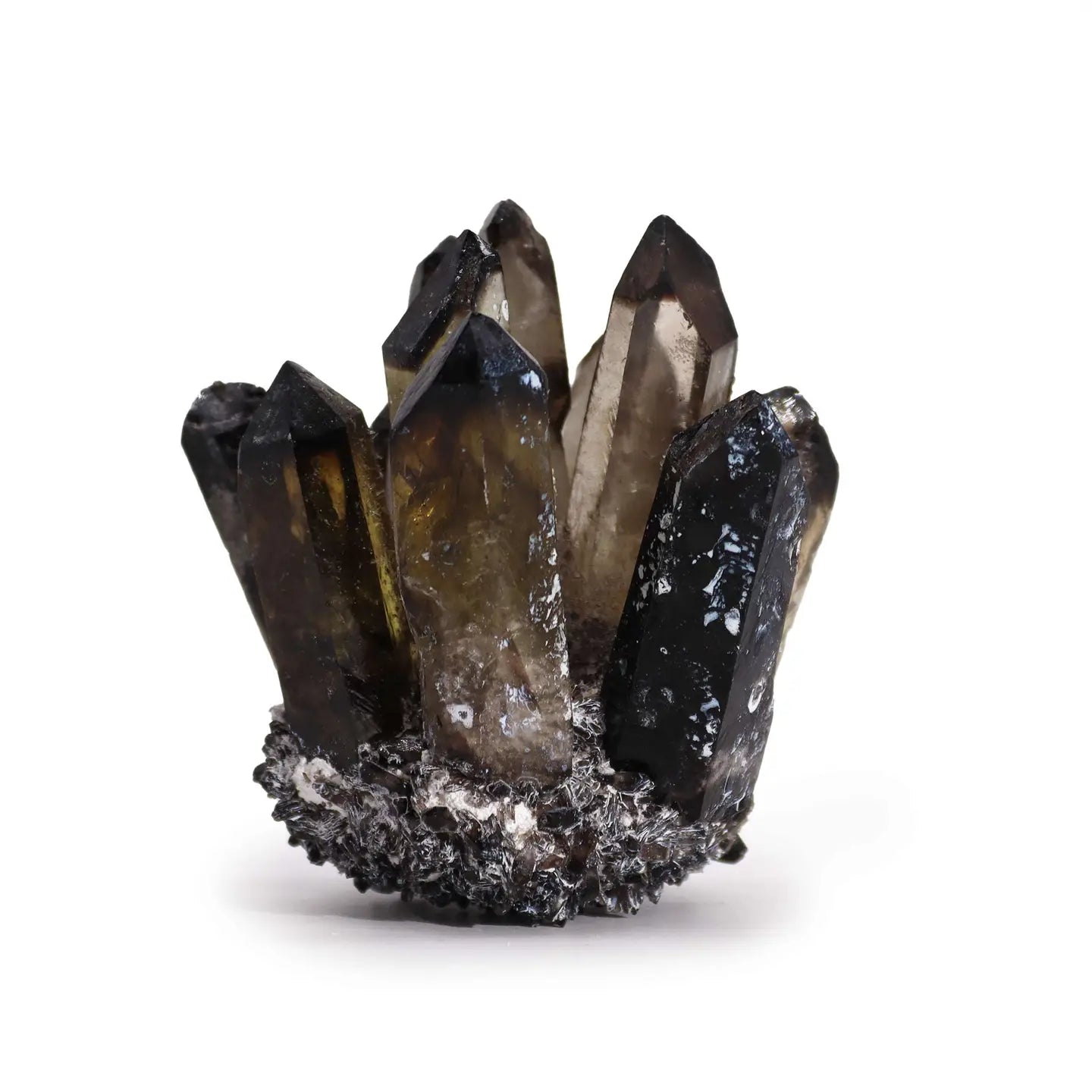 Smoky Quartz Floral Crystal Cluster